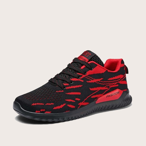 

Men Two Tone Lace-up Front Sneakers, Multicolor