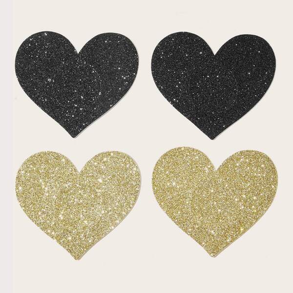 

Plus Heart Shaped Nipple Cover 2pairs, Multicolor