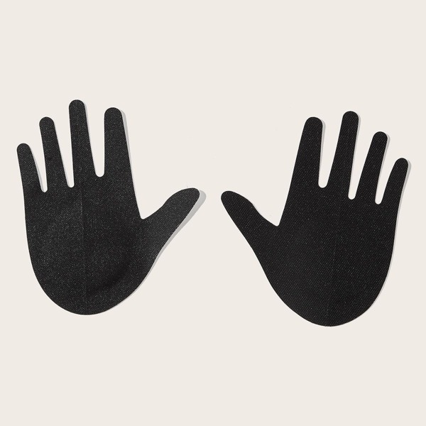 

Plus Hand Shaped Nipple Cover 1pair, Black