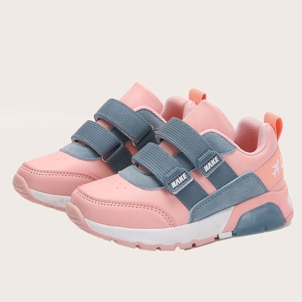 

Toddler Girls Two Tone Double Velcro Strap Trainers