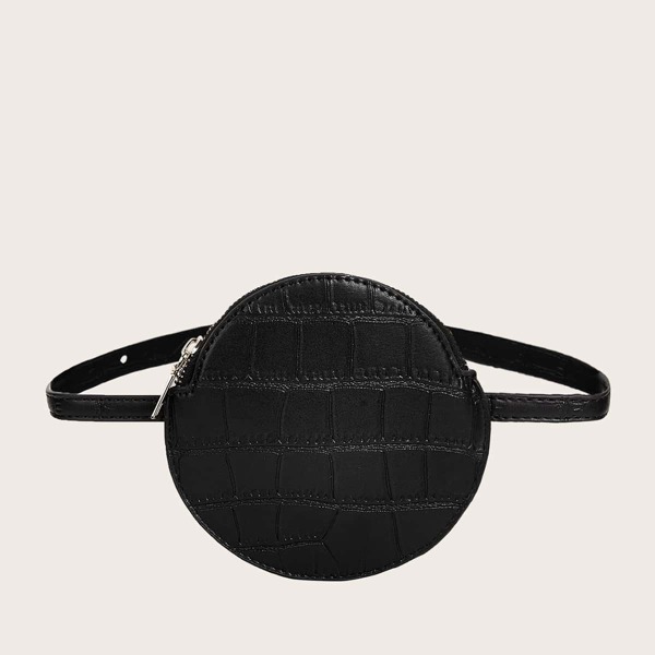 

Croc Embossed Round Bum Bag