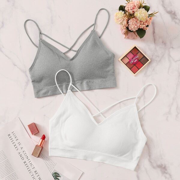 

Crisscross Back Bra Set 2pack