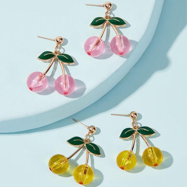 

Cherry Stud Earrings 2pairs