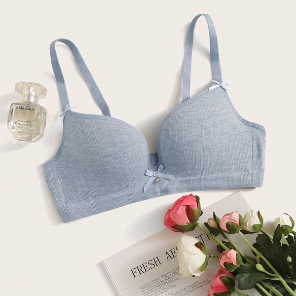 

Adjustable Strap Bra, Blue