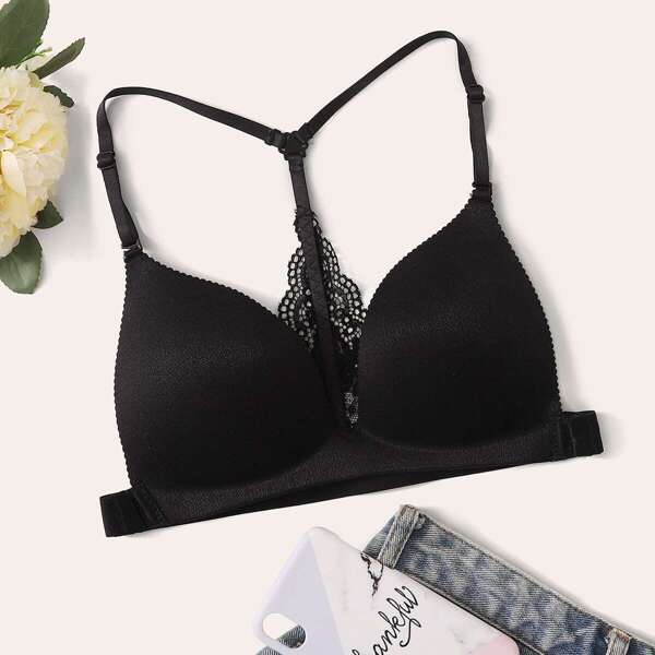 

Contrast Lace Bra
