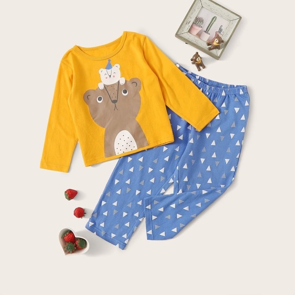 

Toddler Boys Bear Print Pajama Set, Multicolor