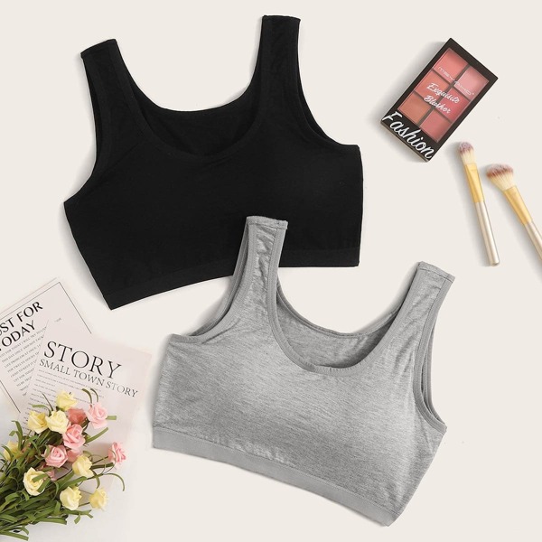 

Scoop Neck Bra Set 2pack