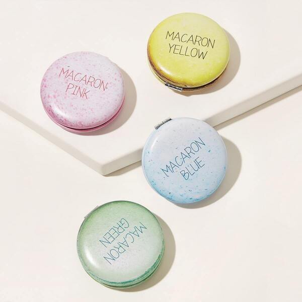 

Random Color Macaron Design Round Mirror 1pc, Multicolor