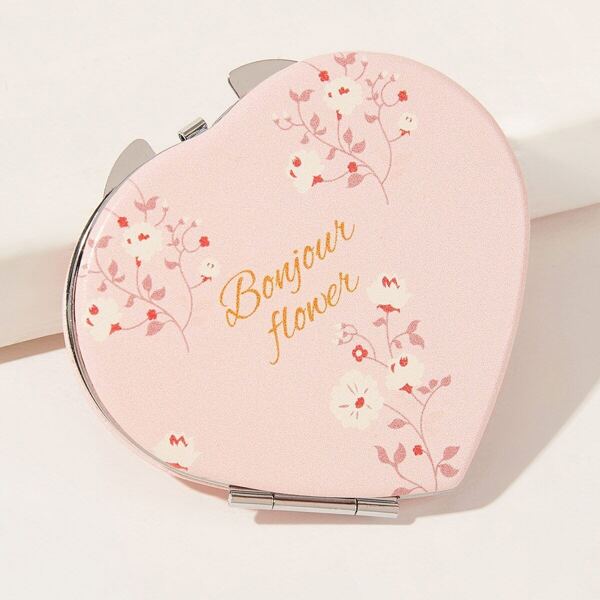 

Flower Pattern Heart Design Mirror 1pc, Multicolor