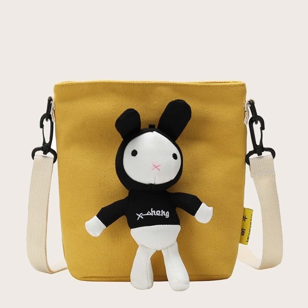 

Girls Cartoon Rabbit Decor Crossbody Bag