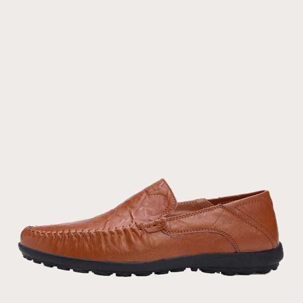 

Men Stitch Detail Slip On Loafers