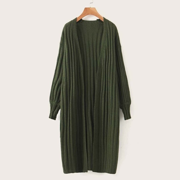 

Drop Shoulder Open Front Cardigan