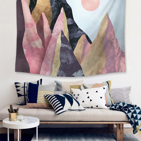 

Mountain & Sun Pattern Tapestry