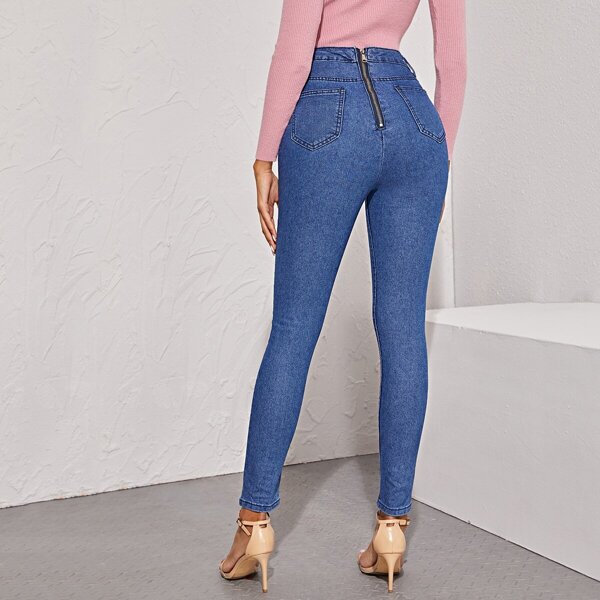 

Zip Back Skinny Jeans
