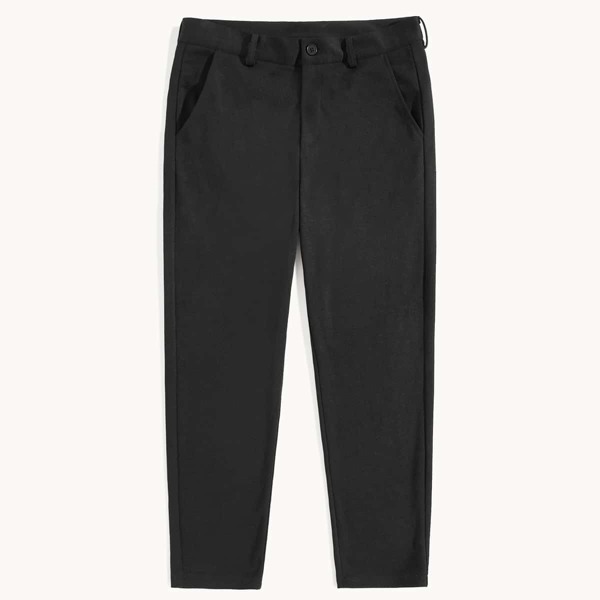 

Men Solid Slant Pocket Pants