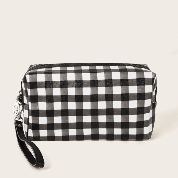 

Plaid Pattern Makeup Bag