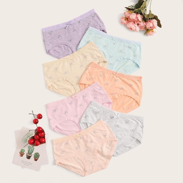 

Floral Print Panty Set 7pack, Multicolor