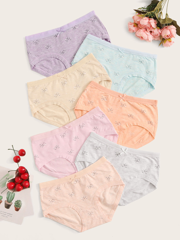 

Floral Print Panty Set 7pack, Multicolor