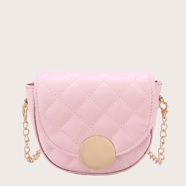 

Girls Flap Quilted Chain Bag