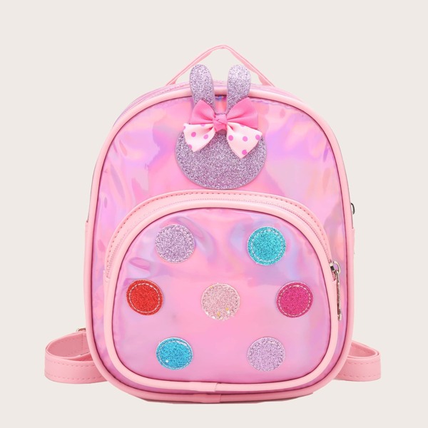 

Girls Glitter Polka Dot Decor Backpack