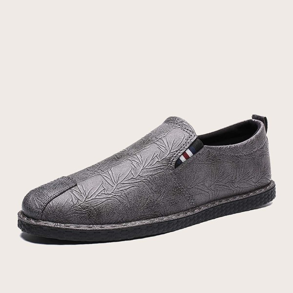 

Men Textured Slip On Loafers