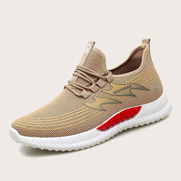 

Men Lace-up Front Knit Trainers