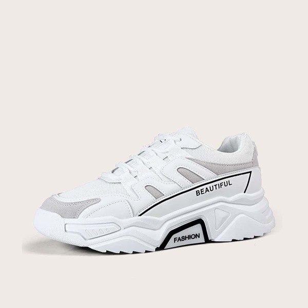 

Men Lace-up Front Chunky Sneakers