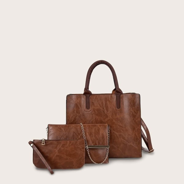 

Minimalist Tote Bag With Purse 3pcs