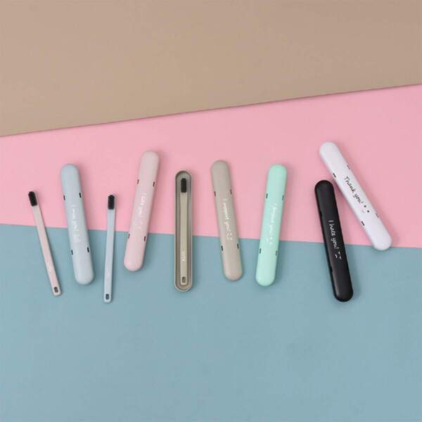 

Travel Portable Toothbrush With Box, Multicolor