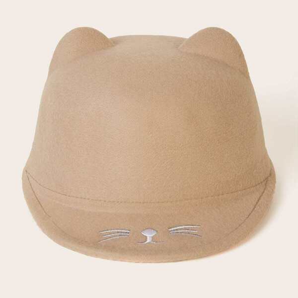 

Toddler Girls Ear Design Baseball Cap, Khaki