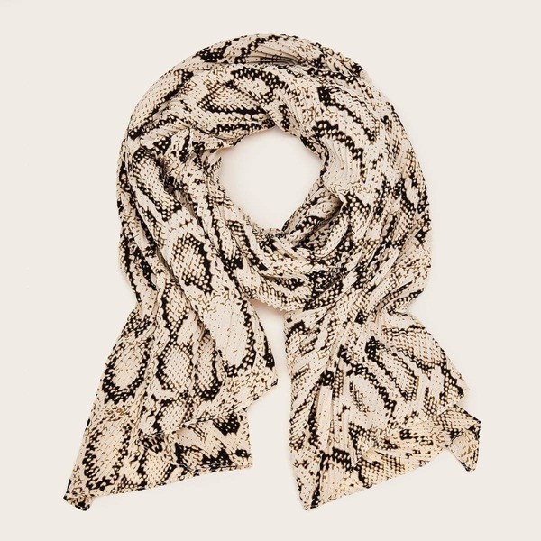 

Snakeskin Pattern Scarf