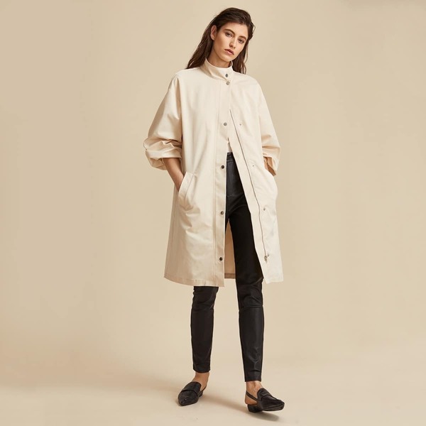 

Premium Single Breasted Pocket Side Jacket, Beige