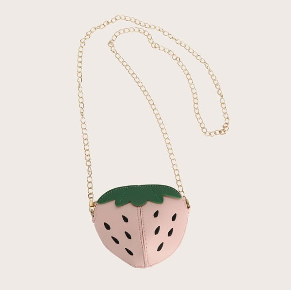 

Girls Strawberry Design Chain Bag
