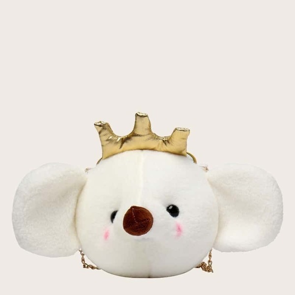 

Girls Koala Design Fluffy Chain Bag