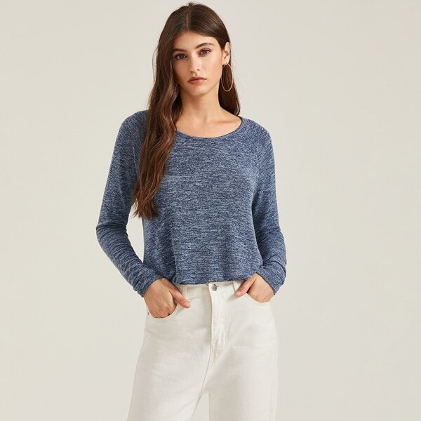 

Raglan Sleeve Space Dye Tee