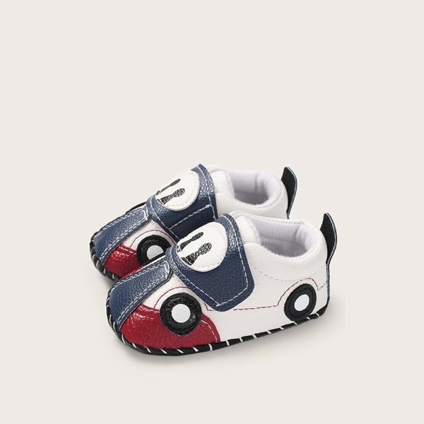 

Baby Boys Car Design Velcro Strap Flats, Multicolor