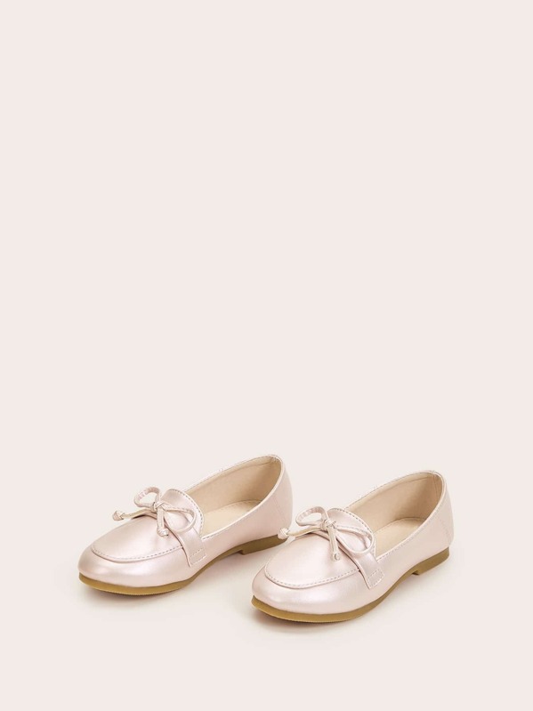 

Toddler Girls Bow Decor Loafers, Pink