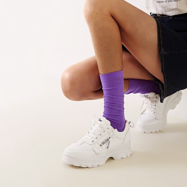 

Lace-up Front Chunky Sneakers
