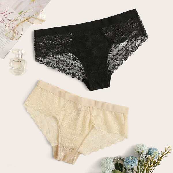 

2pack Lace Panty Set, Multicolor