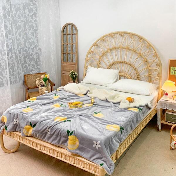 

Orange Print Blanket