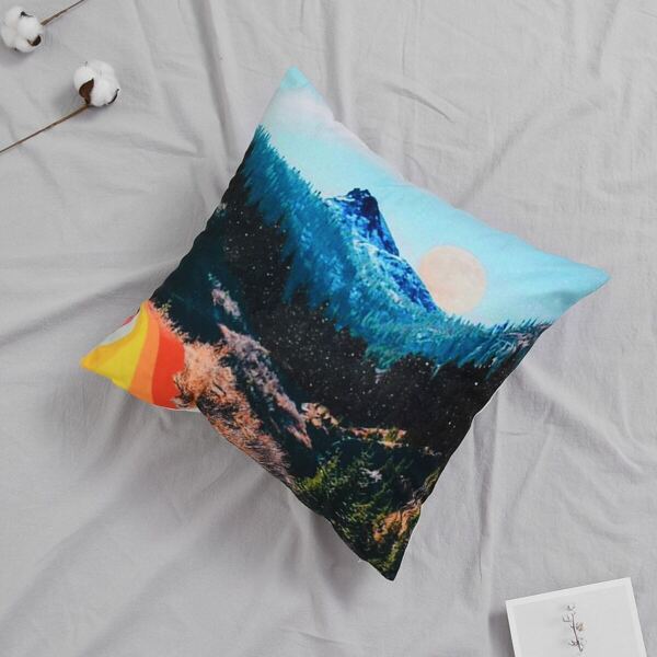 

Natural Scenery Print Cushion Cover, Multicolor