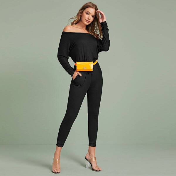 

Bardot Drawstring Waist Jumpsuit Without Bag