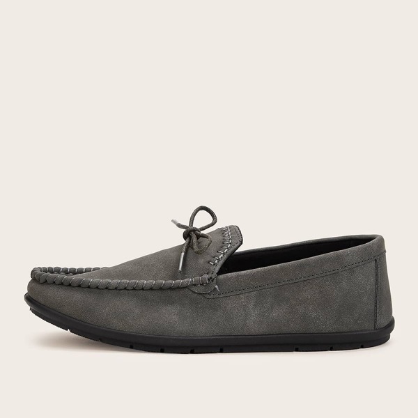 

Men Bow Tie Decor Slip On Loafers