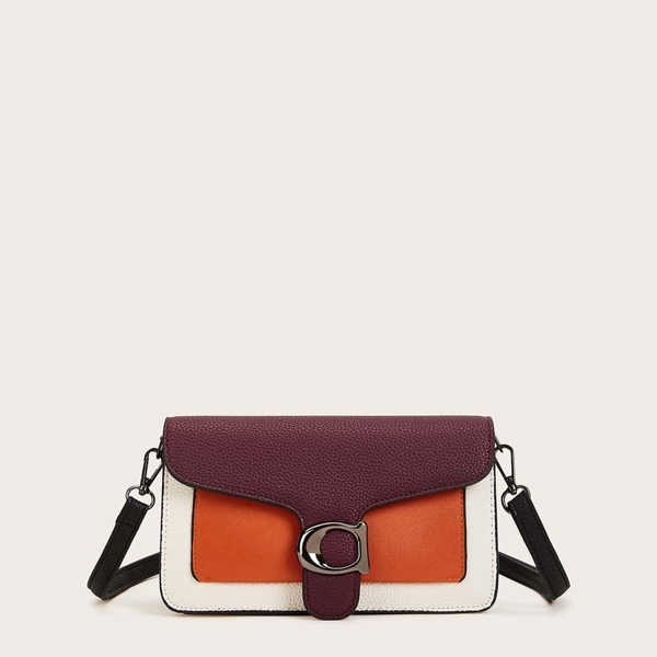 

Color Block Crossbody Bag, Multicolor