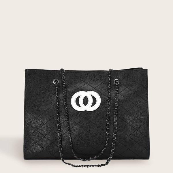 

Chain Tote Bag With Inner Pouch