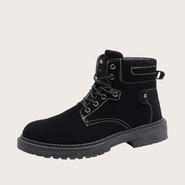 

Men Lace-up Front Combat Boots