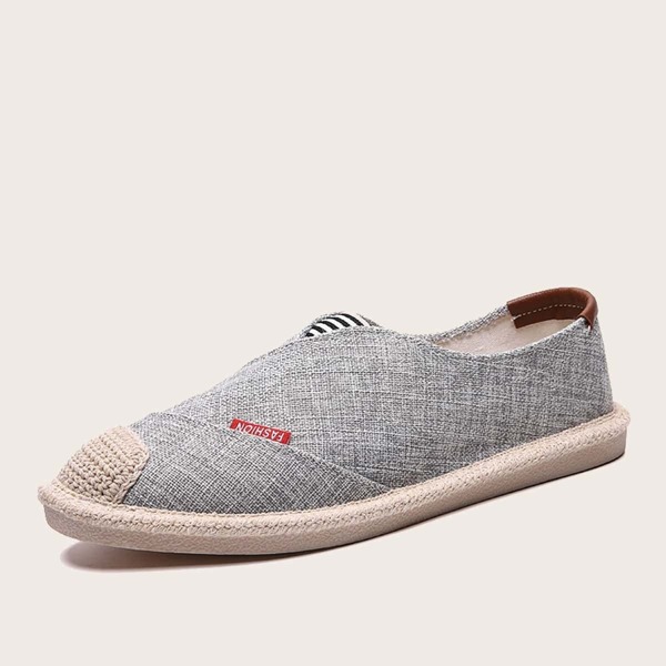 

Men Cap Toe Striped Detail Loafers
