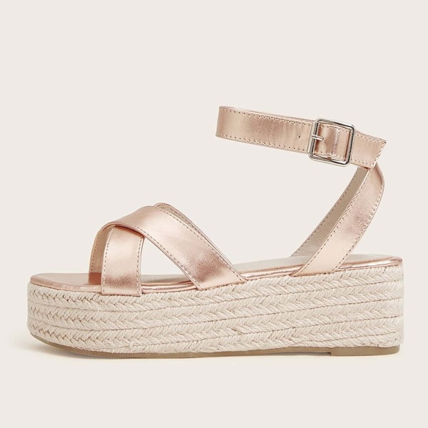 

Ankle Strap Espadrille Wedges