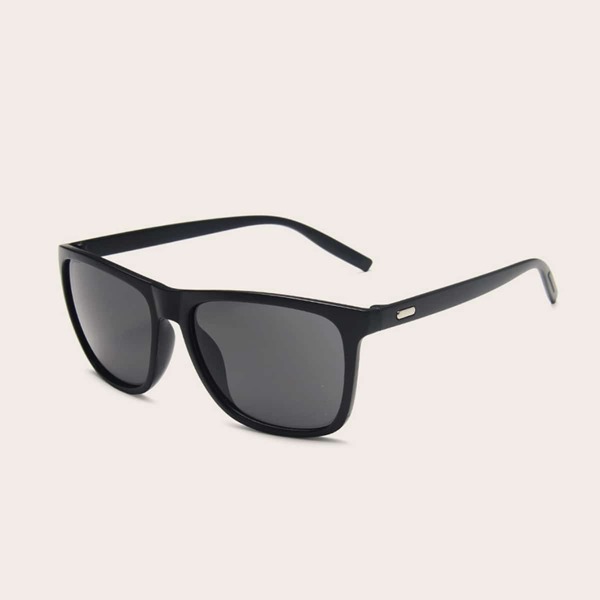 

Men Plain Frame Sunglasses, Black