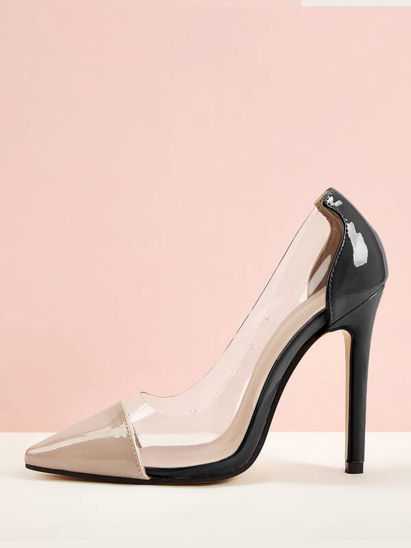 

Point Toe Stiletto Court Heels, Multicolor